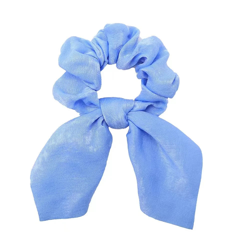 Lot Chouchous Nœuds Femme Fille - Élastiques Cheveux Imprimé Floral Queue de Cheval Accessoires