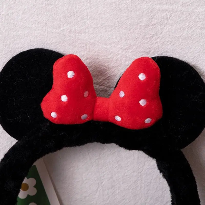 Cache-Oreilles Enfant Hiver Mickey Minnie Kawaii - Peluche Doux Nœud Chaud Coupe-Vent Cartoon Fashion Cadeau