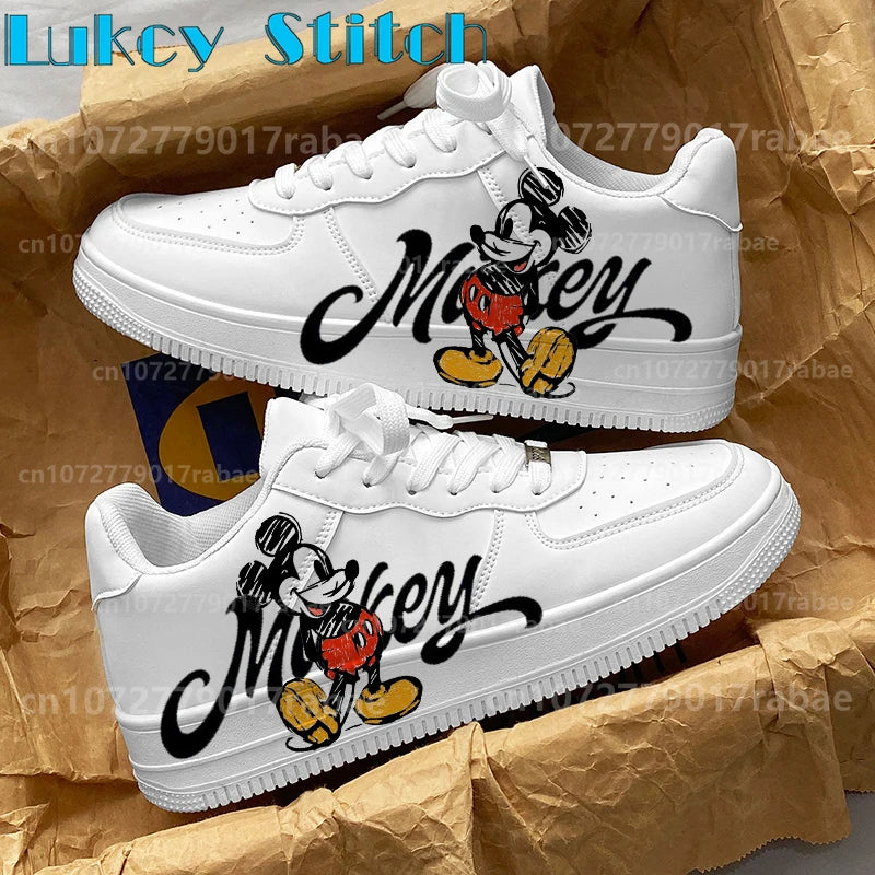 Baskets Mickey Mouse Adulte - Sneakers Cartoon Respirantes Unisexe Toutes Saisons