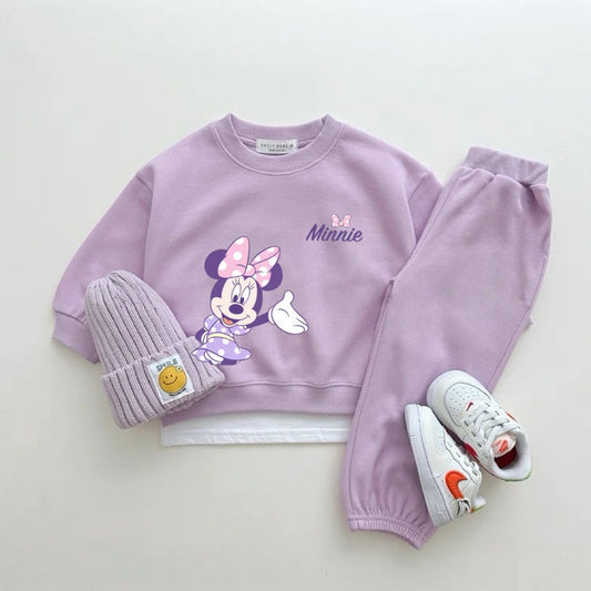 Ensemble Disney Fille 2 Pièces - Sweatshirt + Pantalon Automne Casual