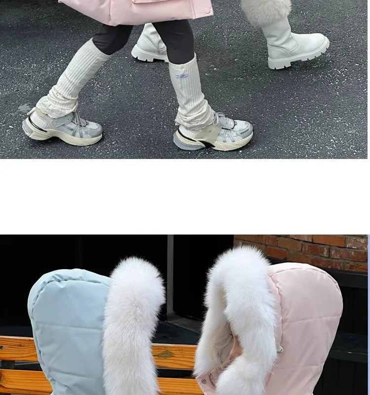 Parka Fille Hiver 4-14 Ans - Capuche Fausse Fourrure & Fermeture Zippée
