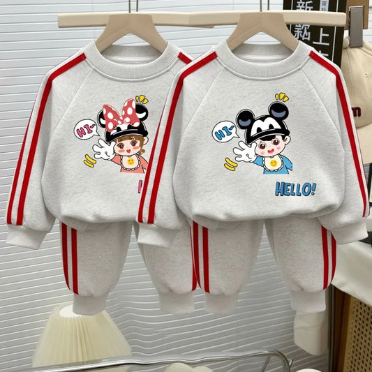 Ensemble Enfant Mickey Minnie - Sweat + Pantalon Disney Printemps