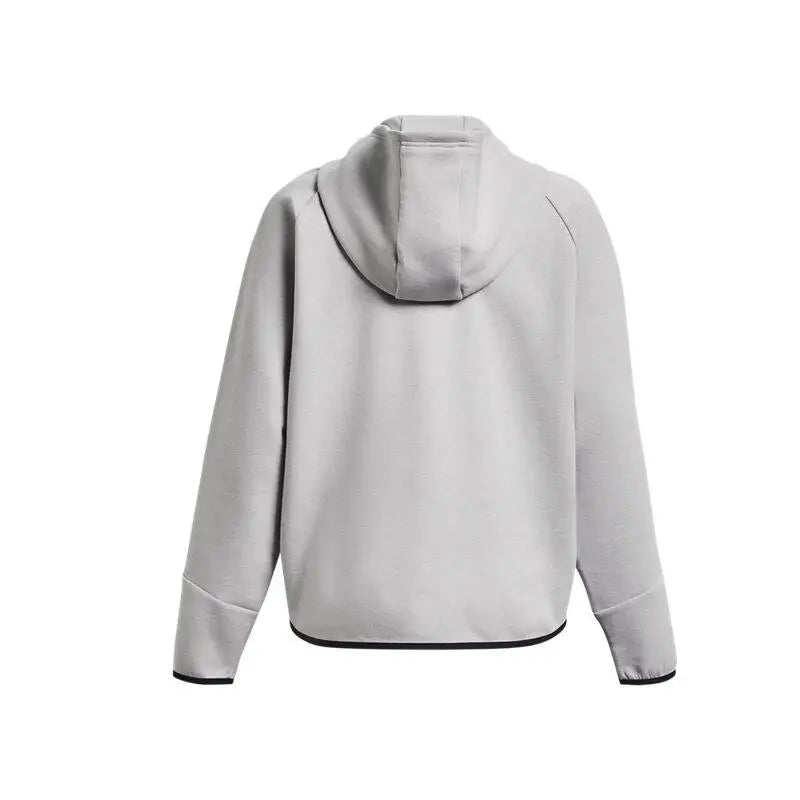 Veste à Capuche Femme Under Armour – Maille Double Couche, Zip Intégral, Gris