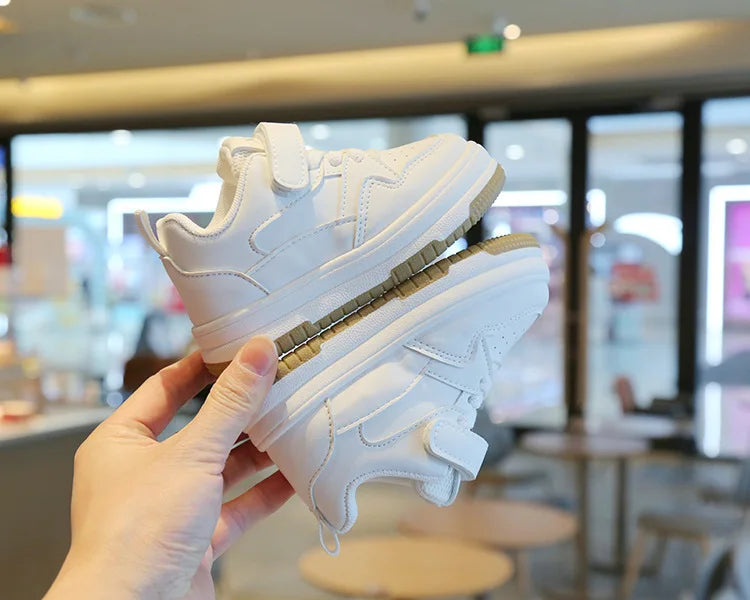 Chaussures Blanches Enfant - Baskets Légères Antidérapantes Printemps Automne