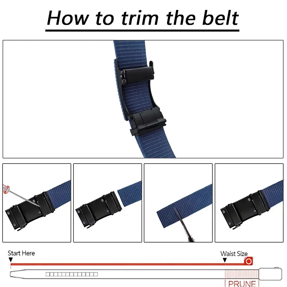 Ceinture Homme Nylon Designer - Style Cowboy Outdoor Tactique