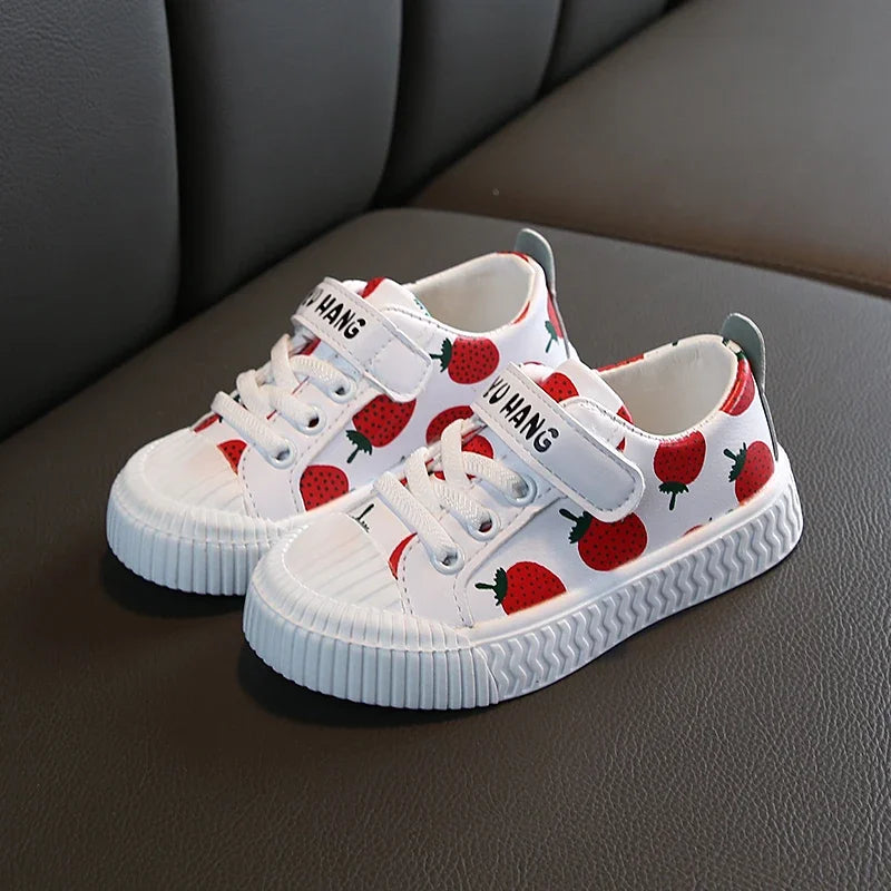 Chaussures Sport Fille Ananas Fraise - Semelle Souple Antidérapante