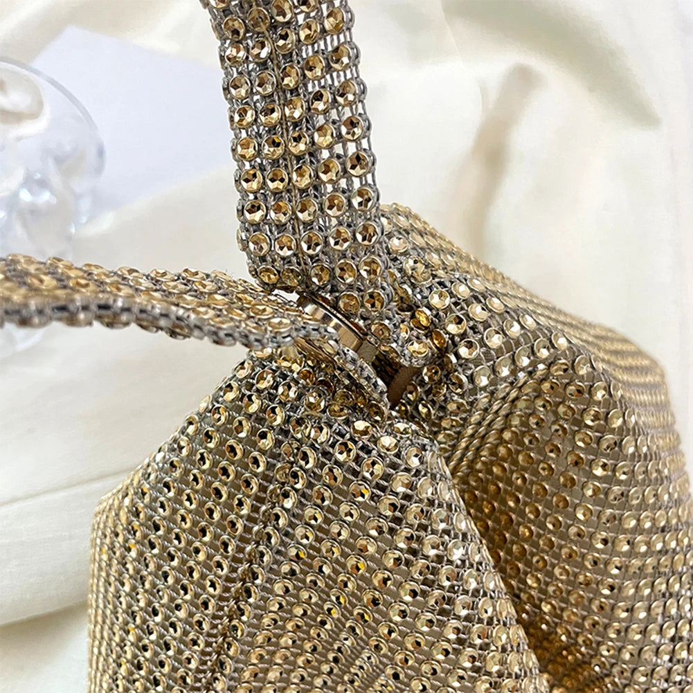 Pochette Soirée Strass Diamants Femme - Sac Épaule Brillant Mariage Gala
