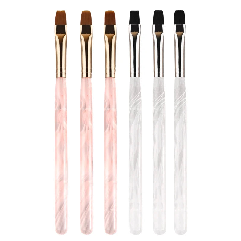 Pinceau Nail Art Motifs Photothérapie Acrylique Ongles UV Gel Extension Builder Coating Peinture DIY Manucure Accessoires