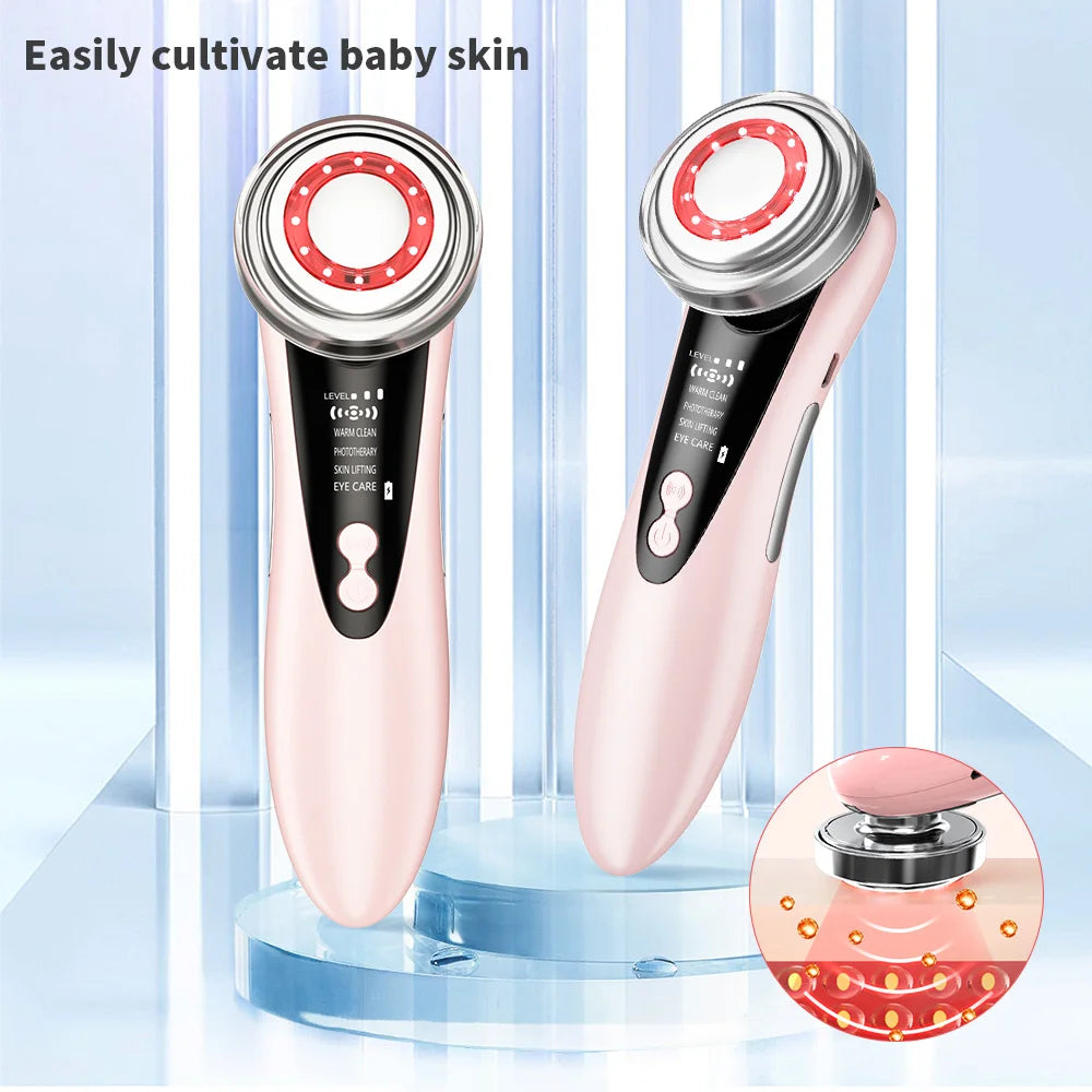 Appareil Beauté EMS Micro Courant Lifting Visage - LED Vibration Anti-Rides