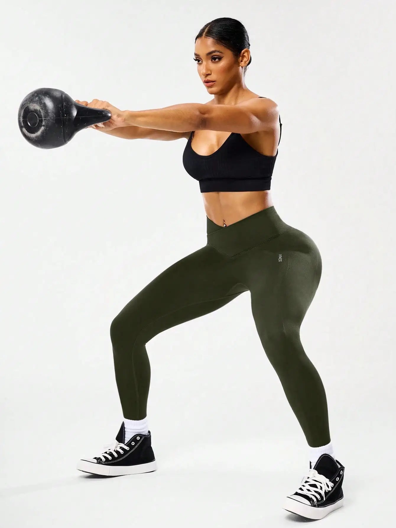 Legging Femme Fitness Taille Haute Effet Sculptant - Sport