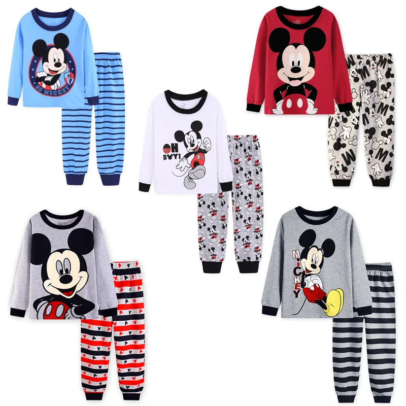 Pyjama Mickey Mouse Garçon Coton Manches Longues