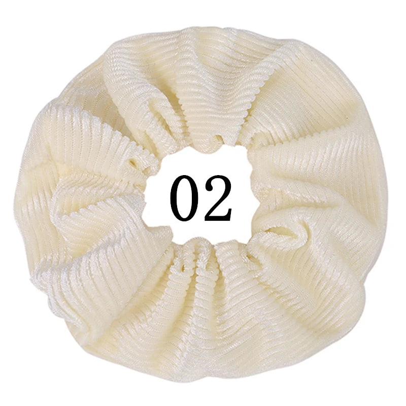 Lot 10/6/1pc Chouchous Cheveux Velours Femme - Élastiques Bandeau Couleur Unie Noir Accessoires Cheveux Doux