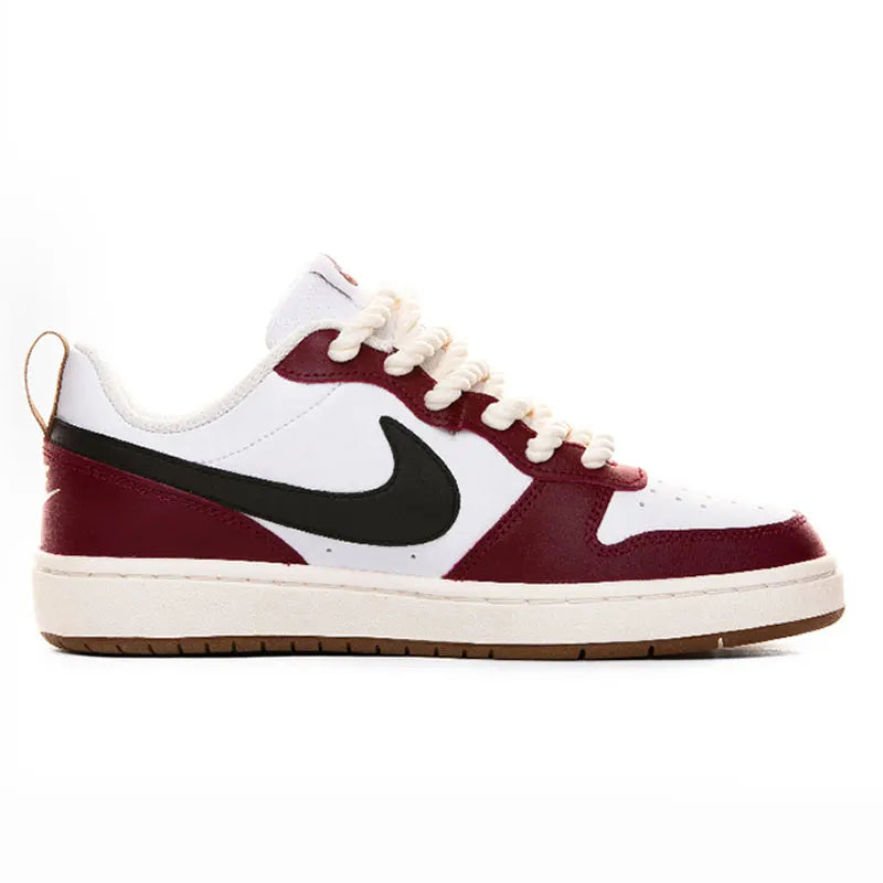 Nike Court Borough 2 Low – Baskets Femme Bordeaux Vintage Corde de Chanvre
