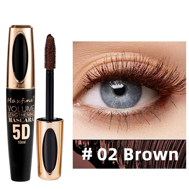 Mascara 5D Soie Regard Intense - Waterproof Volumateur Allongeant Noir Intense Longue Tenue Anti-Paquets