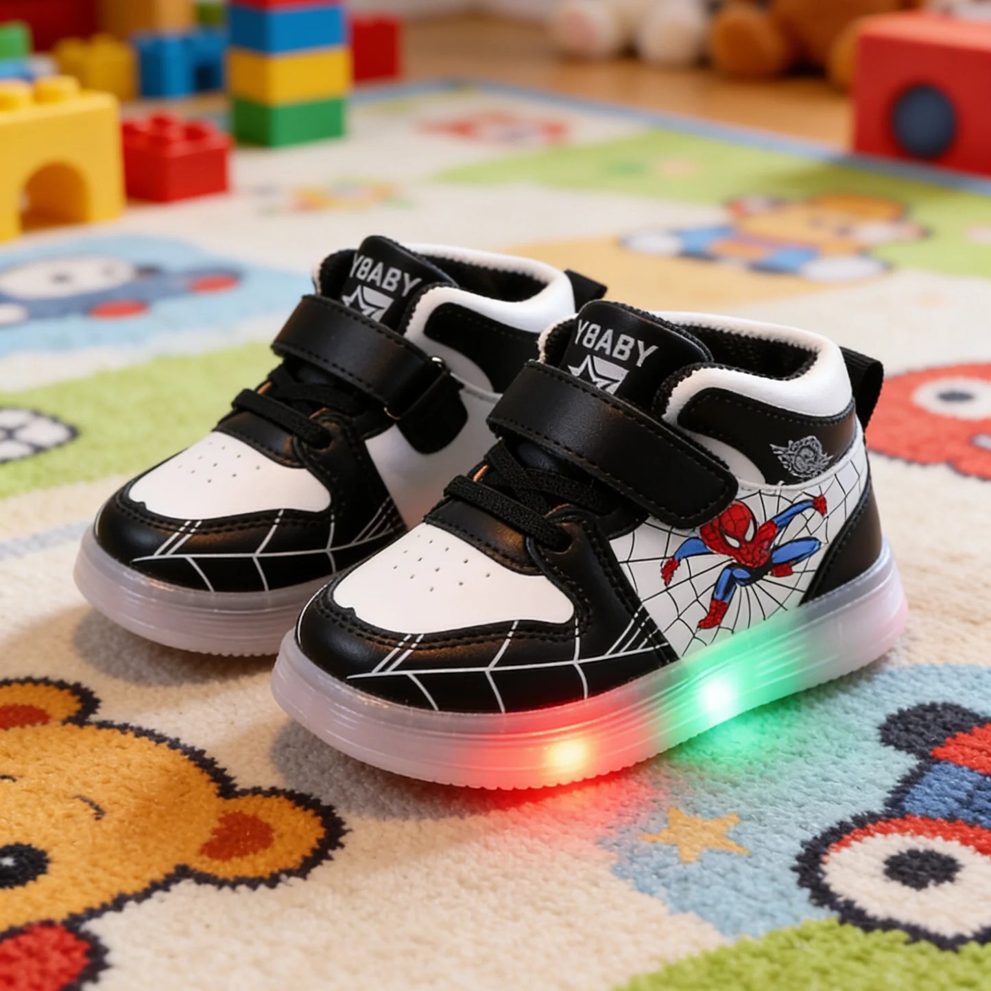 Baskets Spiderman Enfant LED Lumineuses