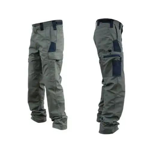 Pantalon Homme Travail Cargo - Multi-Poches Résistant Outdoor Jogging Tactique Printemps-Automne