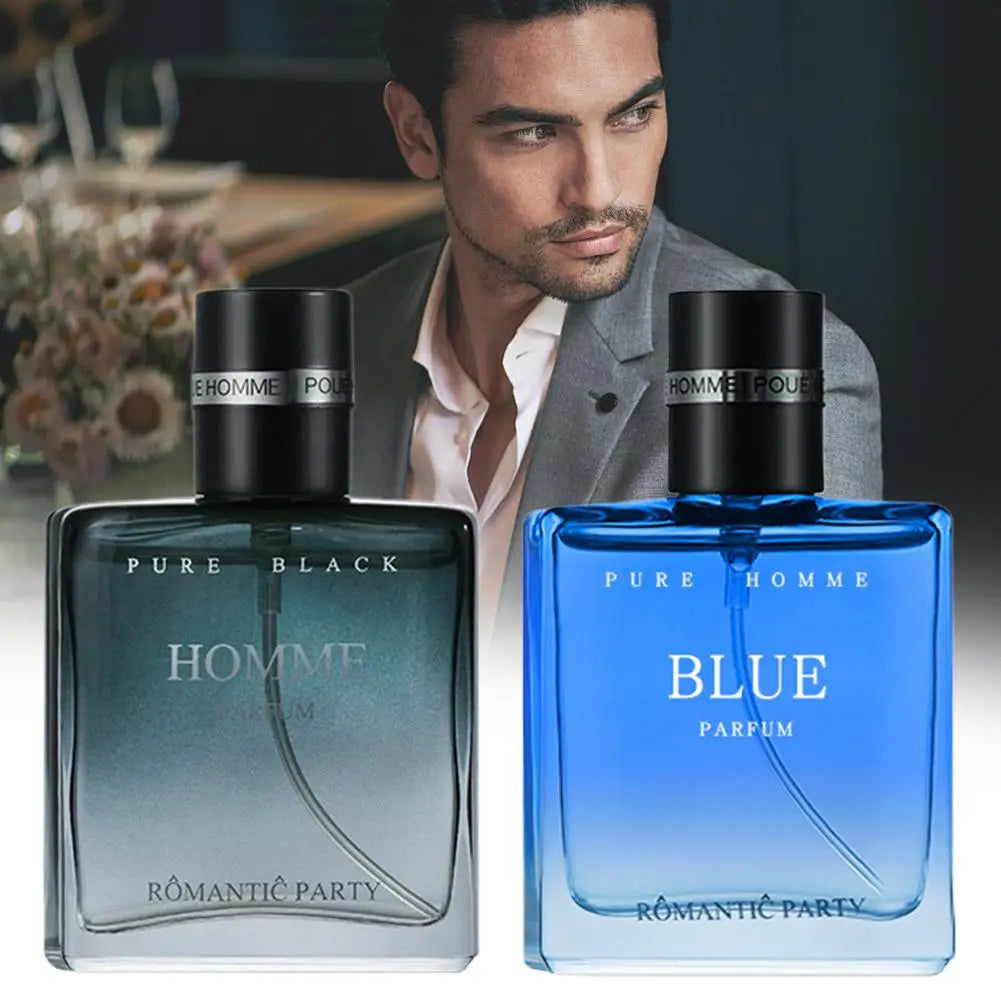 Eau de Cologne Homme Azure Marine 30ml - Agrumes Frais Notes Marines Longue Tenue Charme Romantique