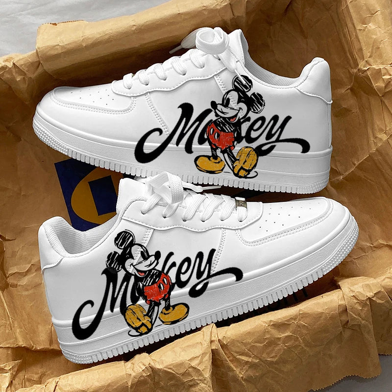 Baskets Mickey Mouse Adulte - Sneakers Cartoon Respirantes Unisexe Toutes Saisons