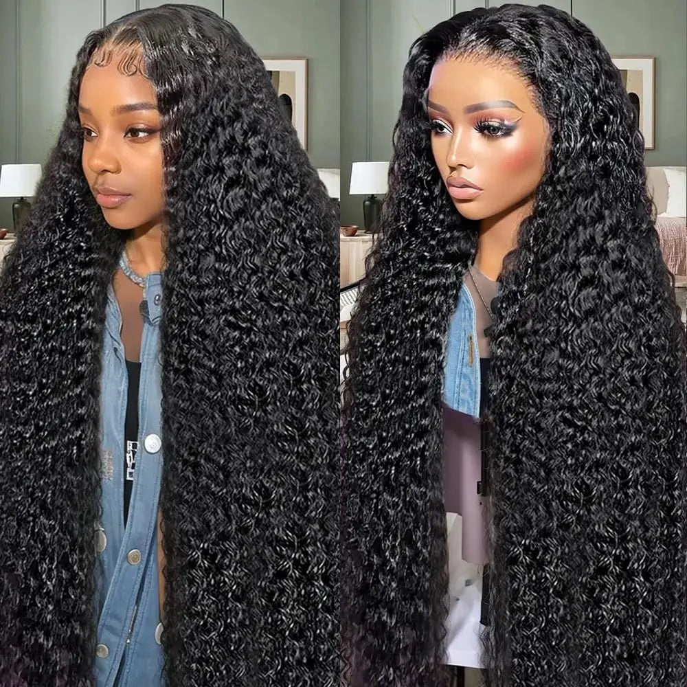 Perruque Lace Frontal 13x4 Burmese Curly - Cheveux Naturels Brésiliens Deep Wave HD Lace 13x6