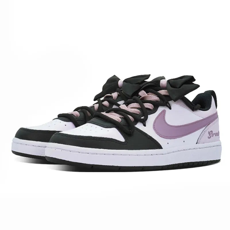 Sneakers Nike Court Borough Custom « Deer » – Nœud Mignon Style Frais Femme