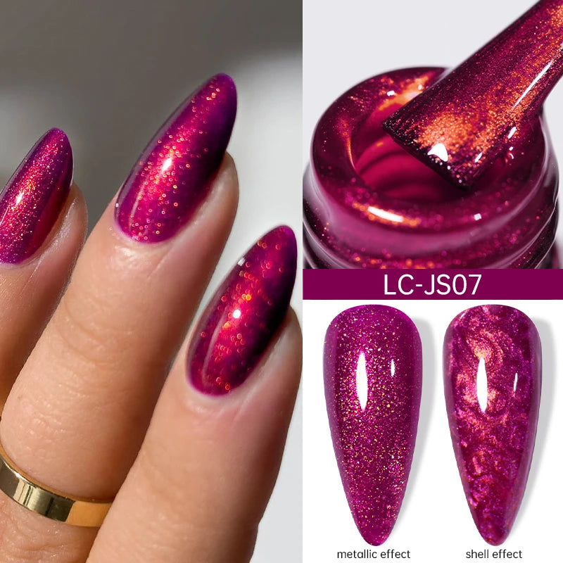 Vernis Gel LILYCUTE Ancora Red Automne Hiver - Semi-Permanent Soak Off UV LED Manucure Nail Art