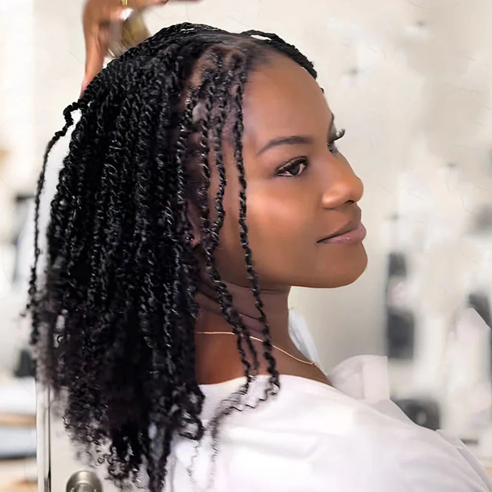 Mèches Cheveux Humains Afro Kinky Péruviens - Dreadlocks Extensions Locs Réparation Tressage Twist