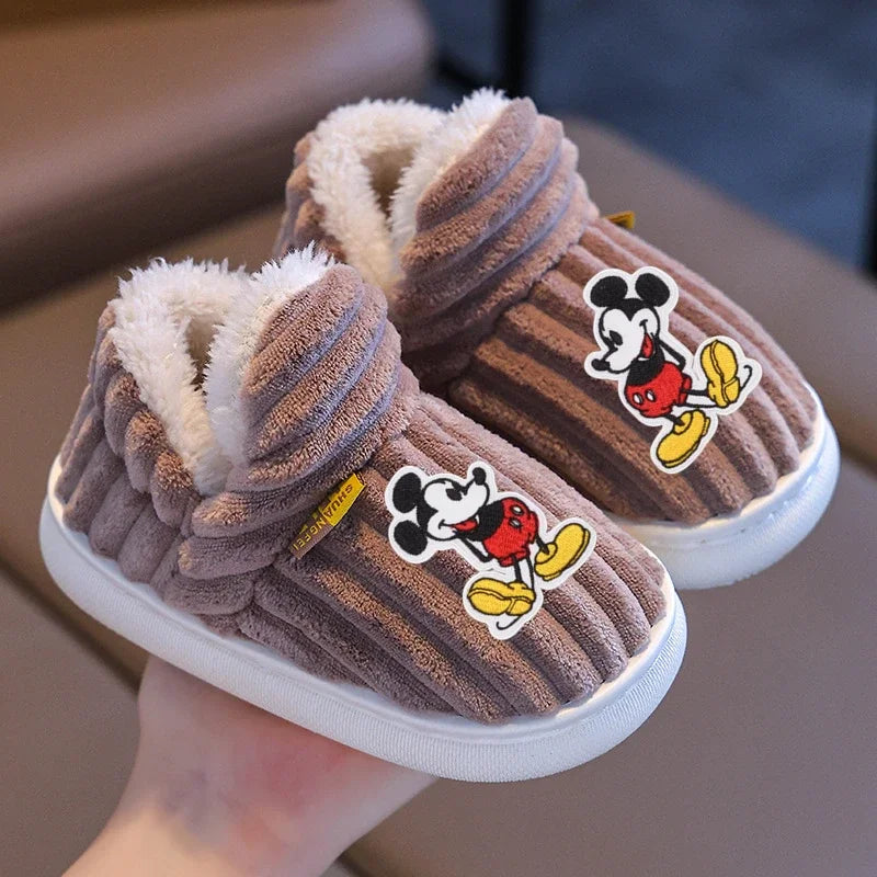 Chaussons Mickey Mouse Enfant Coton Hiver