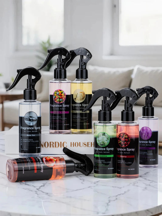 Spray Parfum 150ml Grande Capacité - Maison Voiture Vêtements 9 Senteurs