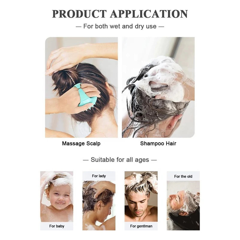 Set Soin Cuir Chevelu Professionnel 2/3 Pièces - Brosse Massage et Applicateur Huile | Croissance Cheveux