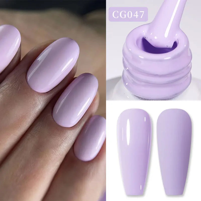 Vernis Gel BORN PRETTY Noir Jelly Nude 10ml - 74 Couleurs Translucide Semi-Permanent UV LED Nail Art DIY Maison