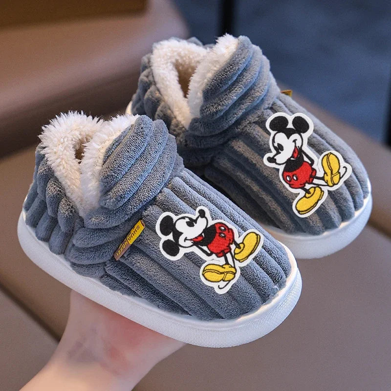 Chaussons Mickey Mouse Enfant Coton Hiver