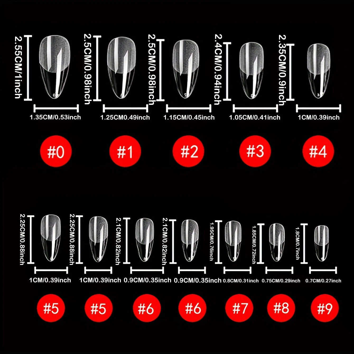 Lot 240pcs Capsules Ongles Amande Courtes - Gel Doux Pré-Formées Acrylique Semi-Mat Couverture Complète Transparent Gelly Press On