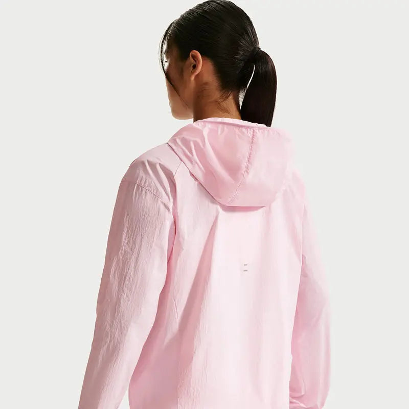 Coupe-Vent à Capuche Femme Nike – UPF 40+, Polyester, Léger, Protection Solaire