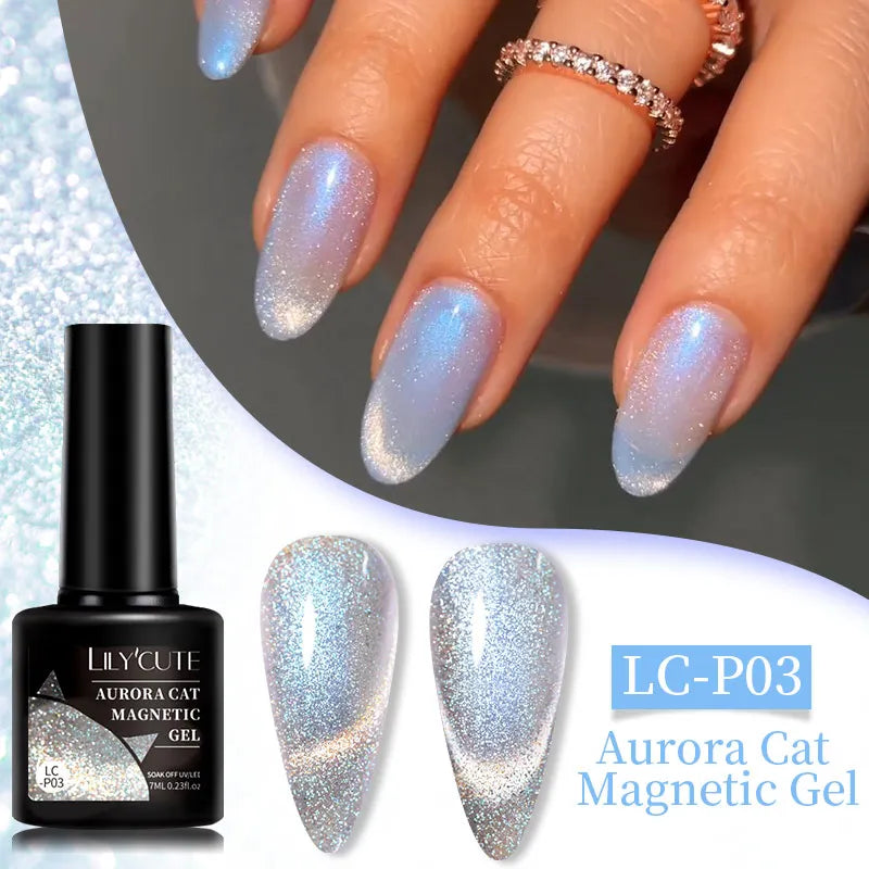 Gel Extension Ongles Paillettes LILYCUTE 15ml - Vernis Semi-Permanent UV Construction Nail Art
