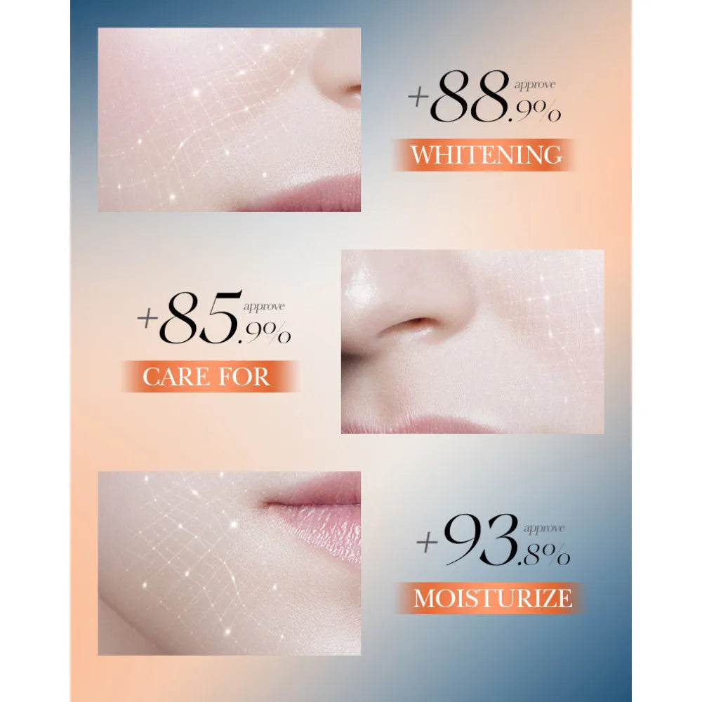 Kit Soin Visage Vitamine C 4 Pièces - Nettoyant Tonique Sérum Crème Éclaircissant Hydratant Voyage