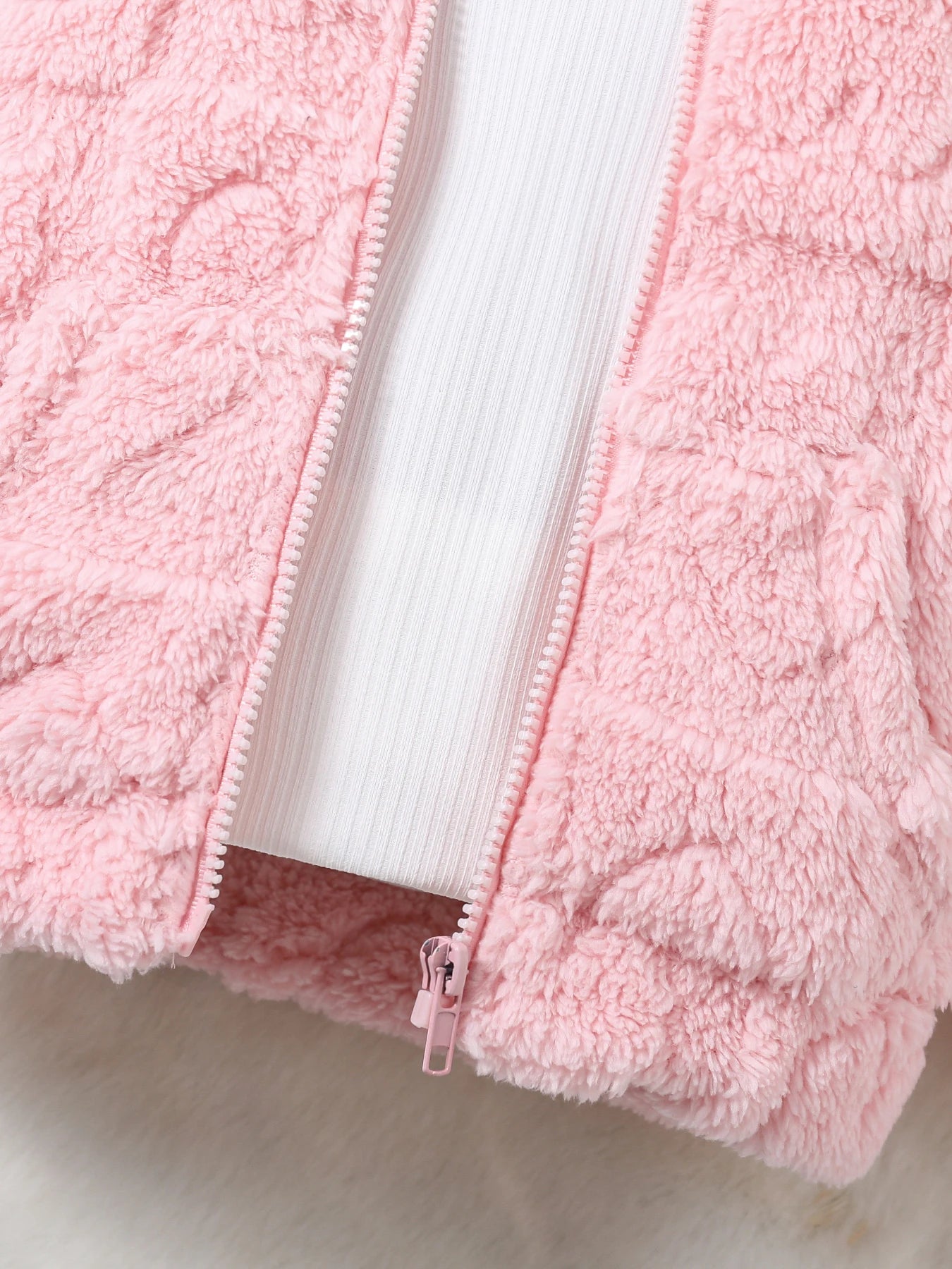 Manteau Cachemire Fille à Capuche Printemps Automne - Veste Chaude Fashion Enfant