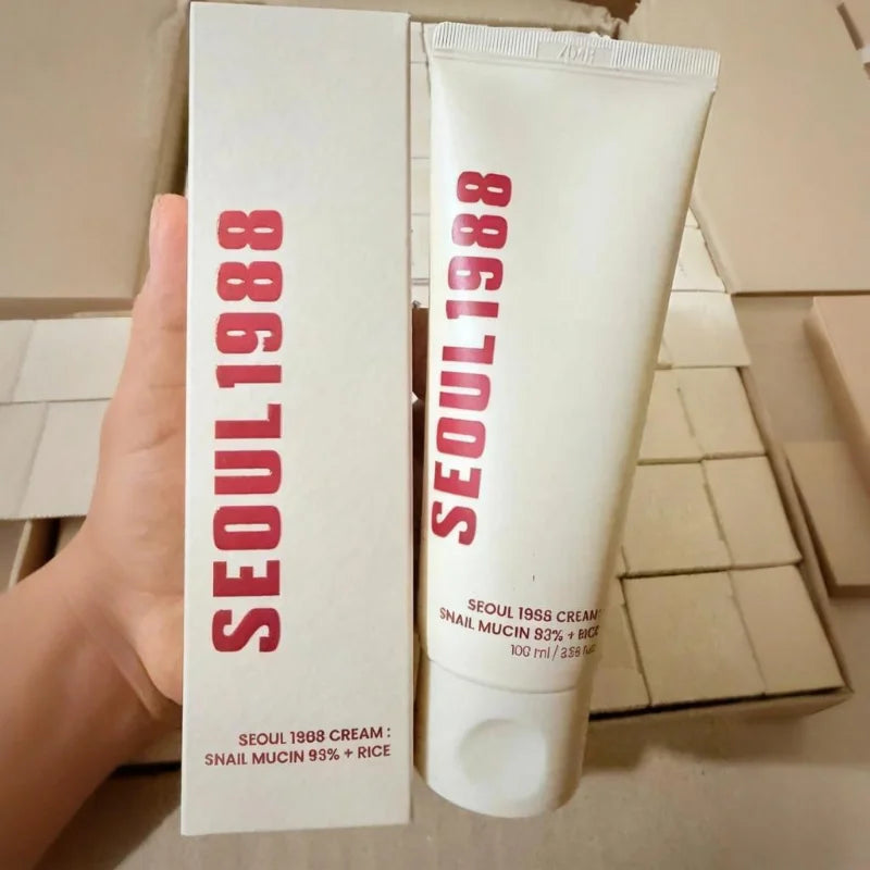 Crème Anti-Rides au Riz Seoul 1988 - Crème Réparatrice au Collagène Hydratante Raffermissante Soin Coréen