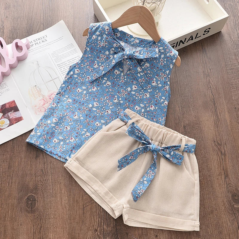 Ensemble 2 pièces bébé fille été - Débardeur + Short