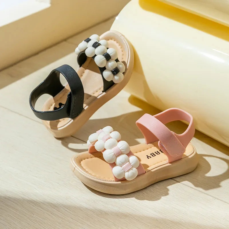 Chaussons Enfant Été 2024 Antidérapants - Sandales Bébé Salle de Bain Plage Semelle Souple Fille