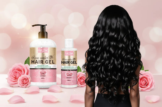 Gel Cheveux Eau de Rose Naturel GOIPLE 400ml - Crème Définition Boucles Hydratante Anti-Frisottis