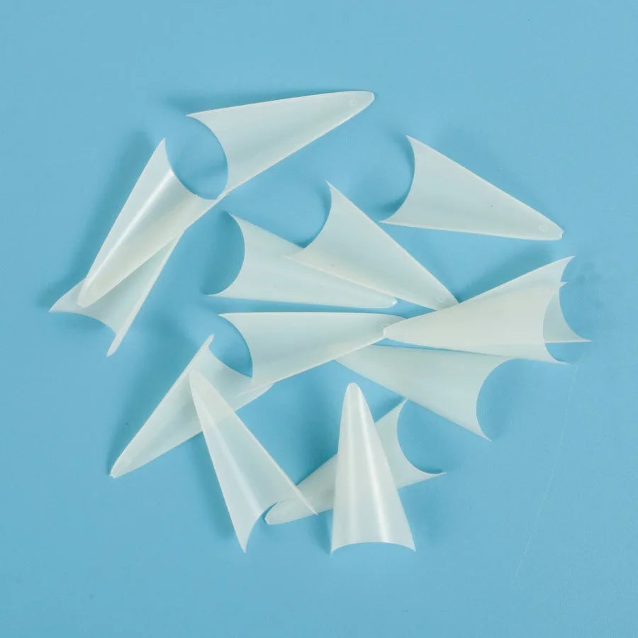 Lot 500 Capsules Ongles Stiletto Courtes XS Faux Ongles Manucure Nail Art Design 10 Tailles Acrylique Capsule