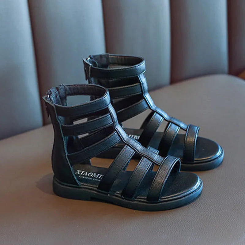 Sandales Fille Été Romaines Légères - Chaussures Plates Semelle Souple Confort Antidérapant Princesse