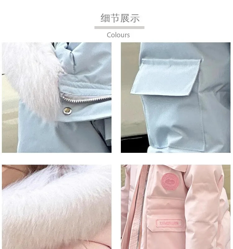 Parka Fille Hiver 4-14 Ans - Capuche Fausse Fourrure & Fermeture Zippée