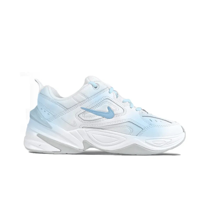 Sneakers Custom Femme Nike M2K Tekno – Peintes à la Main, Île Rêveuse, Rétro Basse