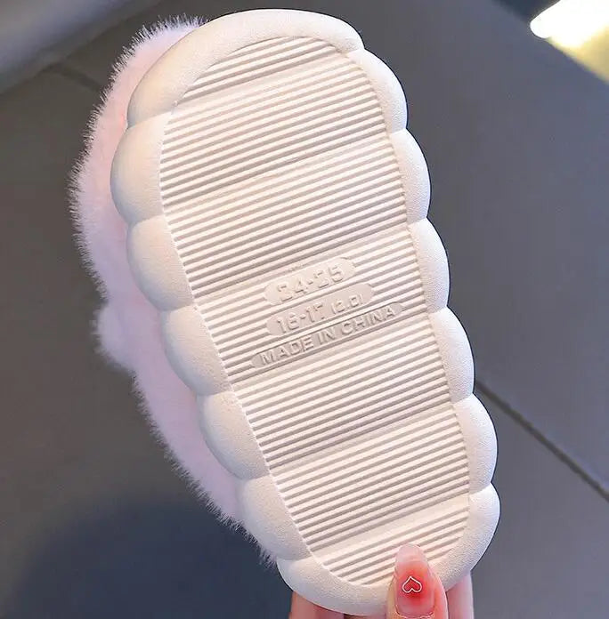 Chaussons Lapin Enfant Fourrés Hiver