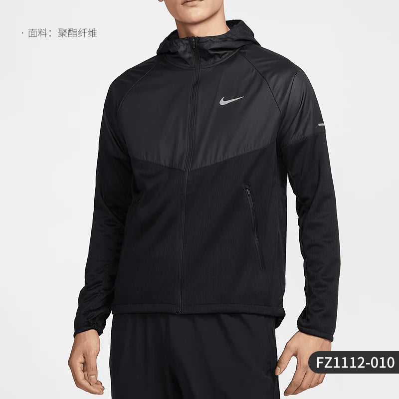 Veste Nike Therma-FIT Homme Running Capuche FZ1112-010 - Veste Sport Tissée