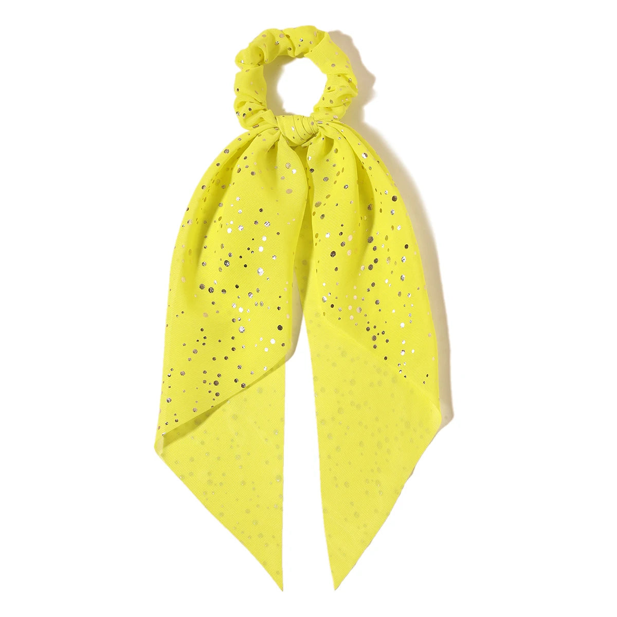 Chouchou Cheveux Long Ruban Mousseline Imprimé Floral - Élastique Doux Queue de Cheval Foulard Accessoires Cheveux