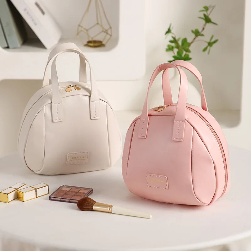 Organisateur de Maquillage Trousse de Toilette Femme Pochette de Rangement Luxe, Sac Cosmétique, Sac Organisateur de Voyage avec Zip