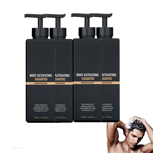 Lot 4 Shampooings Activateur Racines Anti-Chute - Hydratant Nourrissant Fortifiant