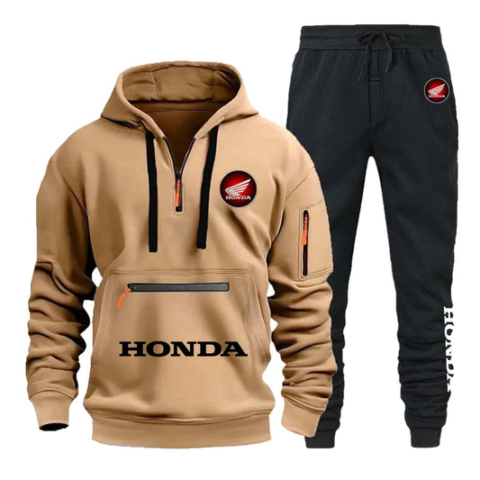 Sweat Homme Capuche Honda Logo - Slim Fit Racing
